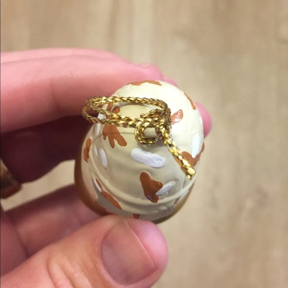 Snowman Soldier Bell Glass Ornament - Picture 2 of 4